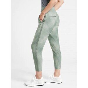 Athleta Nolita Print Slim Tapered Cropped Pants (Size 20) Active Casual Comfort